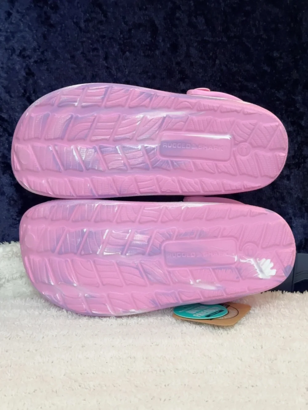 Kids Toddler Pink Marble Water-Friendly Eva Clogs